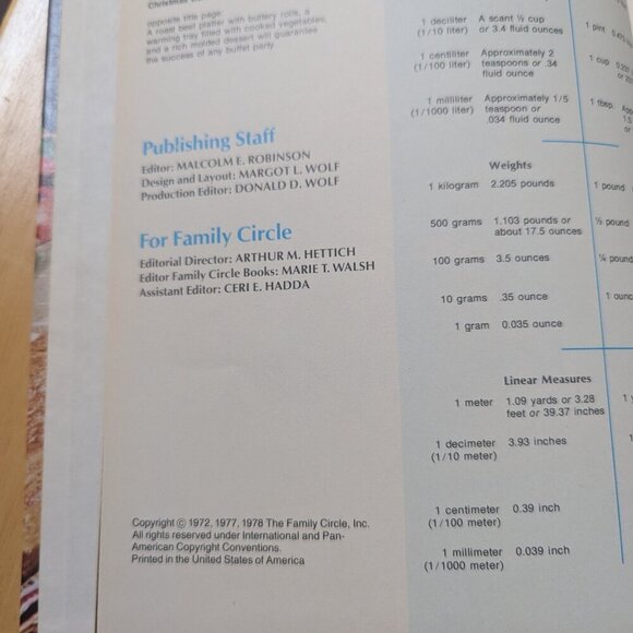 VINTAGE Family Circle Buffet Entertaining Cookbook 1978 EUC - Picture 3 of 4